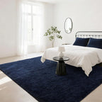 BENRON Navy Blue Fluffy Rugs for Living Room Bedroom 4x6, Soft Plush Fuzzy - Image 4