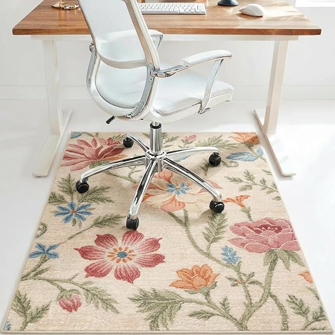 36"x48" Office Chair Mat for Hardwood Tile Floor, Under Desk Carpet Protector by BESBLEE