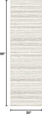 cotiled Hallway 2.6x8 Runner Rugs: Washable Boho Rugs - Image 2