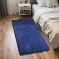 Blue Fluffy Rug Shag Area Rug, 3x5 Area Rugs by Yongyangjuxi