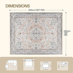 HOOBRO Washable Rug 8 x 10 Area Rugs - Image 2