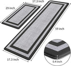 Mattitude Kitchen Mats Set of 2 Cushioned Rugs Anti-Fatigue Mats - Image 2