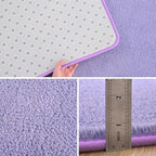 Pettop 6x9 ft Purple Area Rugs for Bedroom Living Room, Washable Memory Foam - Image 4