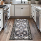 Lessymo 2 x 6 Runner Rug, Machine Washable Area Rugs Boho Faux Wool Low Pile - Image 4
