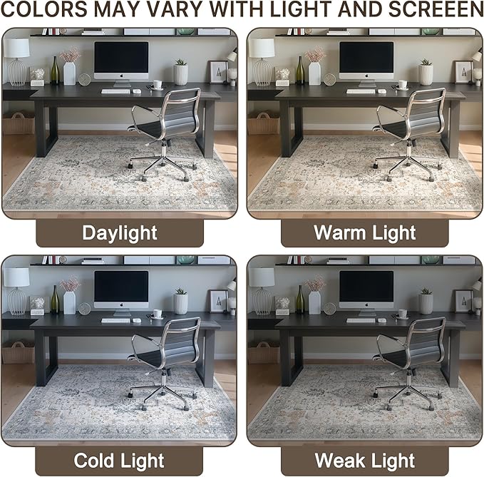 36"x48" Office Chair Mat for Hardwood Tile Floor, Under Desk Carpet Protector - Image 6
