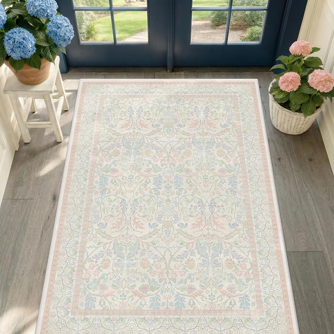 3x5 Washable Area Rugs for Bedroom Non Slip, Soft Laundry Room Mat for Floor - Image 8