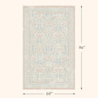 Pink and Blue Rugs for Bedroom Girls 5x8 - Image 2