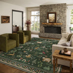 10x14 Area Rugs for Living Room: Washable Rug Stain Resistant Non Slip Low Pile by palohom