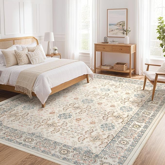 Vintage Living Room Area Rug 5x8 - Image 9