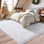 8x10 Fluffy Rugs for Living Room, Soft Large White Shag Area Rug Carpet for - Image 7