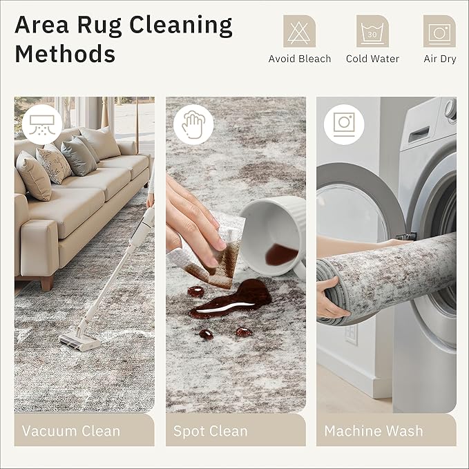 Soalmost Runner Rug 2x8 Washable Non-Slip Hallway Runner Rugs - Image 9