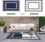 GENIMO 6' x 9' Outdoor Rug Waterproof - Image 4