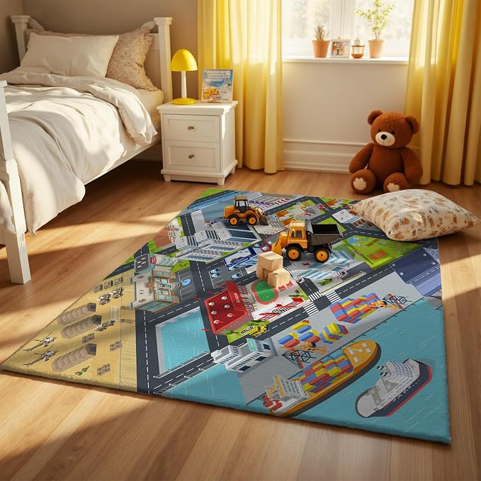 Nayoroom Harbour City Road Car Play Rug - Image 3