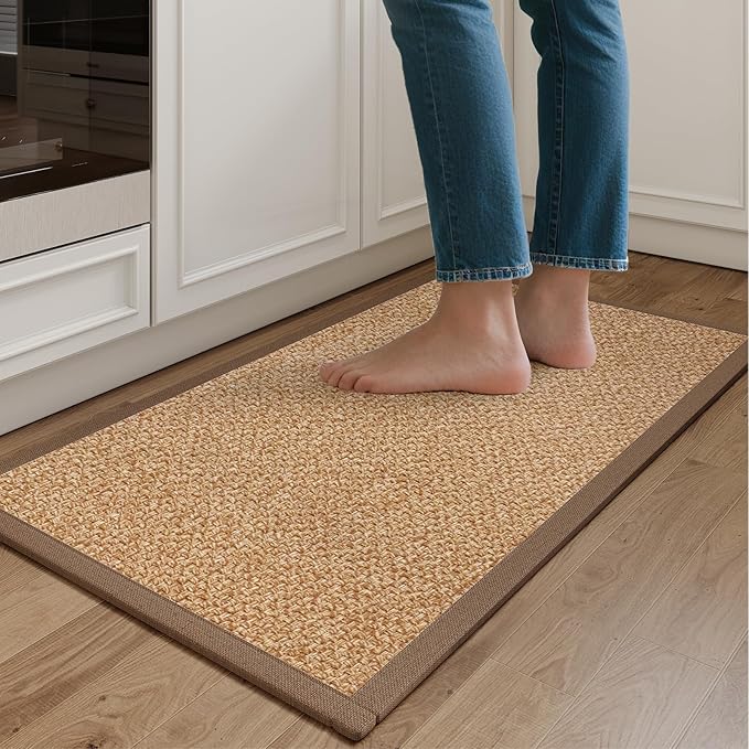 YDKGL Kitchen Mats for Floor, Rubber Backing Kitchen Rugs Non Slip Washable by YDKGL