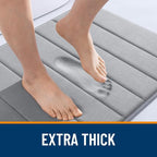 OLANLY Memory Foam Bath Mat 44x24, Super Soft Absorbent Bathroom Rugs, Quick Dry - Image 6