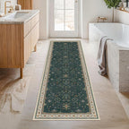 Hazo Haus Dark Green 2x6 Kitchen Rug - Image 3