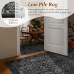 LIANLAM 2x3 Washable Area Rug, Vintage Boho Traditional Pattern, Non-Slip Stain - Image 7