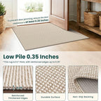 KOZYFLY Runners Rugs for Hallway 2x10, Washable Runner Rug, Woven Non Slip - Image 4