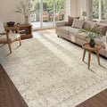 Rugxara 5x7 Area Rugs for Living Room Bedroom, Vintage Floral Retro Boho Non by Rugxara