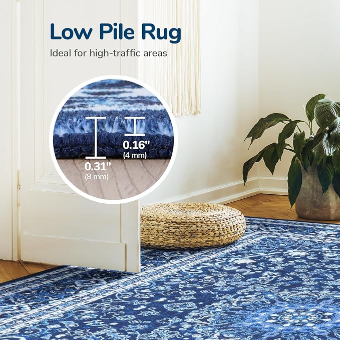 Lessymo Area Rugs 9x12 Living Room- Large Area Rug Machine Washable Area Rug - Image 7
