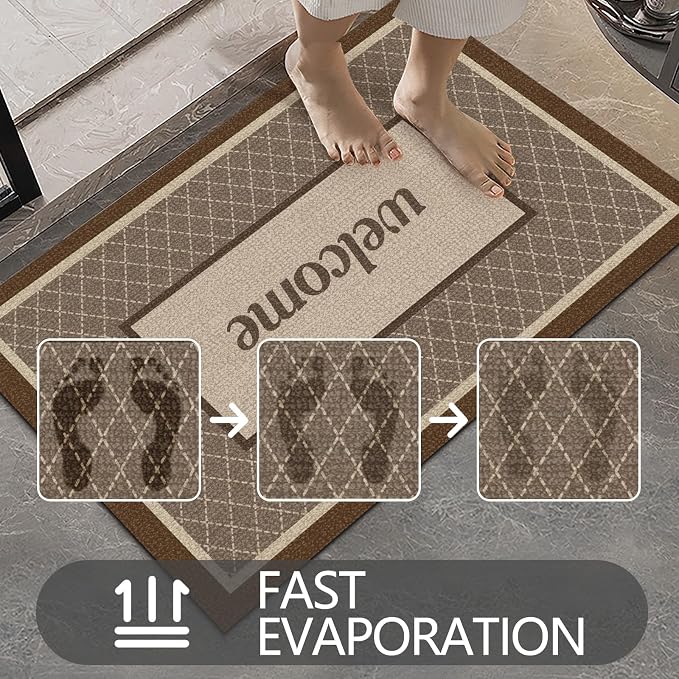 Ultra Thin Door Mat Indoor Entrance, 1/10 in Thin Door Mats - Image 4