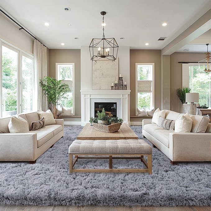Mugorn Area Rugs 9x12 Living Room, Large Fluffy Area Rugs - Image 4