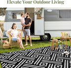 OPPODREAM Outdoor Rug 5x7 Ft, Waterproof Outdoor Plastic Straw Rug - Image 8