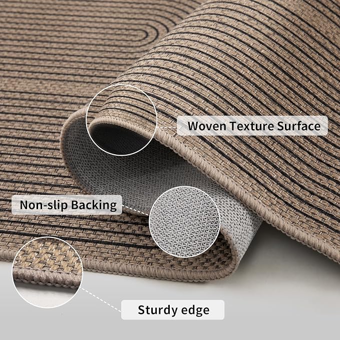 Tangsoo Modern Easy Jute 3x5 Outdoor Rug - Image 3