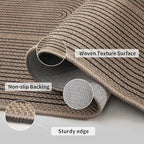 Tangsoo Rainbow Easy Jute Rug 2x6 Washable Runner - Image 3