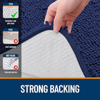 OLANLY Bathroom Runner Rugs 70x24, Soft Absorbent Chenille Bath Rugs, Rubber - Image 6
