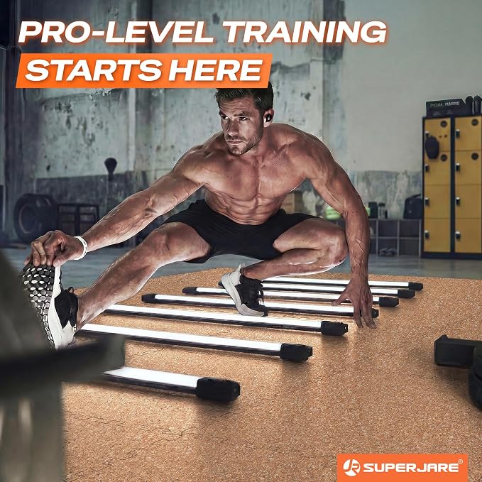 SUPERJARE 0.56'' Thick 12 Pcs 48 Sq Ft Rubber Top Exercise Equipment Mats - Image 2