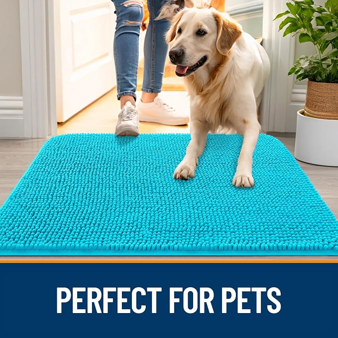 OLANLY Dog Door Mat for Muddy Paws 70x24, Absorbs Moisture and Dirt, Absorbent - Image 6