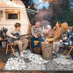 LuxStep Outdoor Rug Waterproof Outdoor Plastic Straw Rug Reversible Patio Rug - Image 3