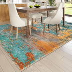 Lahome Modern Abstract Area Rugs 9x12 Living Room Rug, Washable Rugs - Image 5