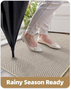 Color&Geometry Ultra Thin Indoor Door Mat 24"x36", Machine Washable Front Door - Image 7