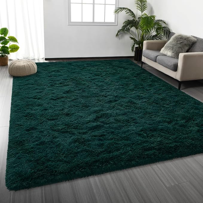 Deerhoo Large Shag Area Rugs 8 x 10, Plush Fuzzy Rugs by Deerhoo