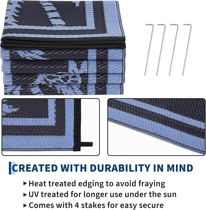 Garvee Outdoor Rug 9x12 Waterproof - Image 6
