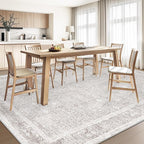 Washable Rug 8x10 Area Rugs: Vintage Floral Rugs - Image 6