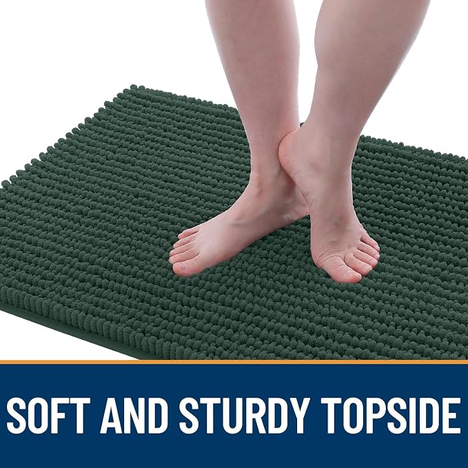OLANLY Dog Door Mat for Muddy Paws 34x21, Ultra Absorbent Chenille Mud Doormat - Image 3