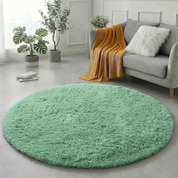 Amdrebio Sage Green Round Rugs 5Ft - Image 5