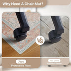 36"x48" Office Chair Mat for Hardwood Tile Floor, Under Desk Carpet Protector - Image 5