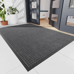 Durable Front Door Mat, Non-Slip Rubber Backing, Stain and Fade Resistant by NatureiFrontDoorMat