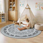 Lessymo 4FT Washable Round Area Rugs - Image 4