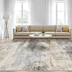 10x12 Area Rug Living Room: Washable Large Abstract Modern Soft Rug Stain - Image 5