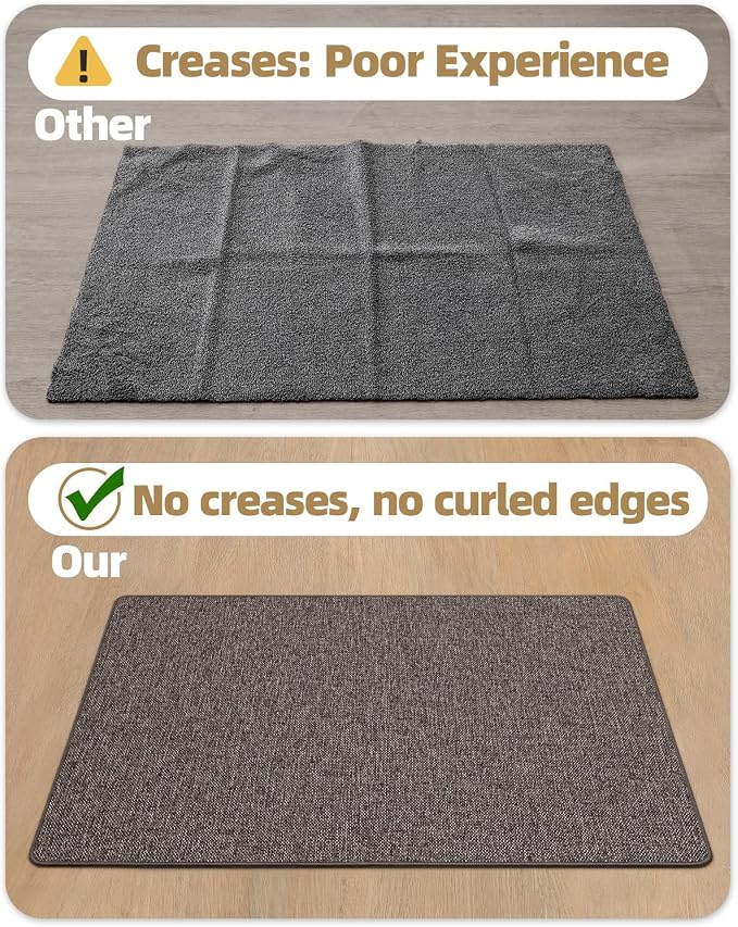 Color&Geometry Small Ultra Thin Indoor Door Mat 17"x30", Non Slip Rubber Backed - Image 5