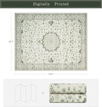 Srugn Washable Rugs 8x10 Area Rugs - Image 2