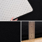 Pettop 6x9 ft Black Area Rugs for Bedroom Living Room, Washable Memory Foam - Image 4