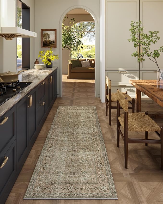 Washable Runners for Hallways Kitchen Rug: 2'x6' Runner Rugs Stain Resistant by palohom