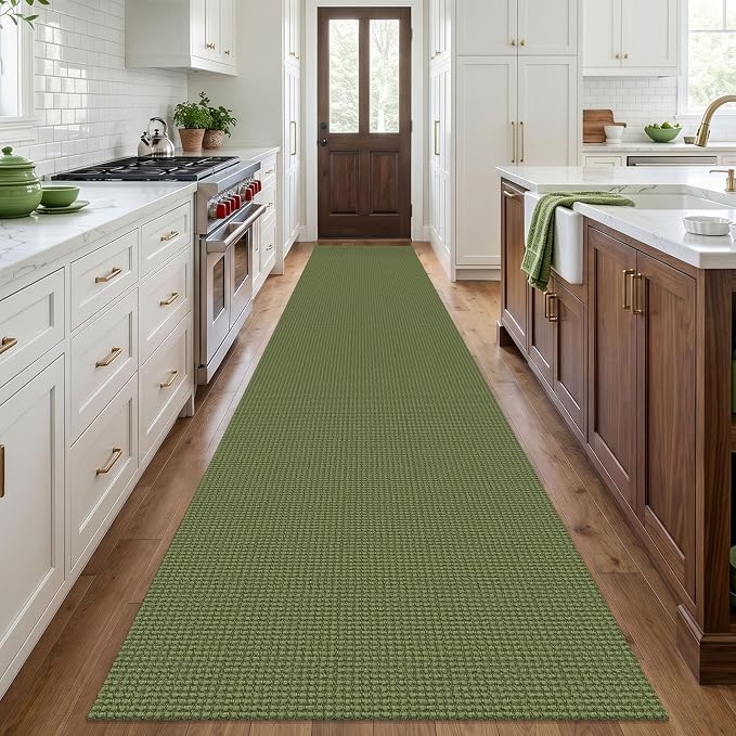 IOHOUZE Washable Exrea Long Hallway Runner Rug 3x18 Non Slip Rubber Backed - Image 7