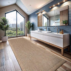 CAMILSON Indoor and Outdoor Runner Rug Natural Herringbone Seagrass Boho Design - Image 4